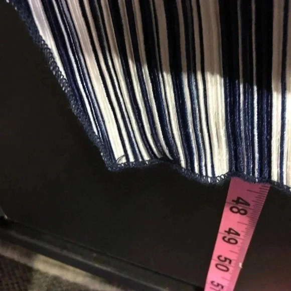 LuLaRoe Waterfall front striped duster/coverup/cardigan,maxi,vertical stripe - Picture 6 of 7